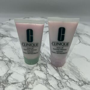 CLINIQUE Rinse-Off Foaming Cleanser-1 Fl Oz-Lot of 2 NEW!